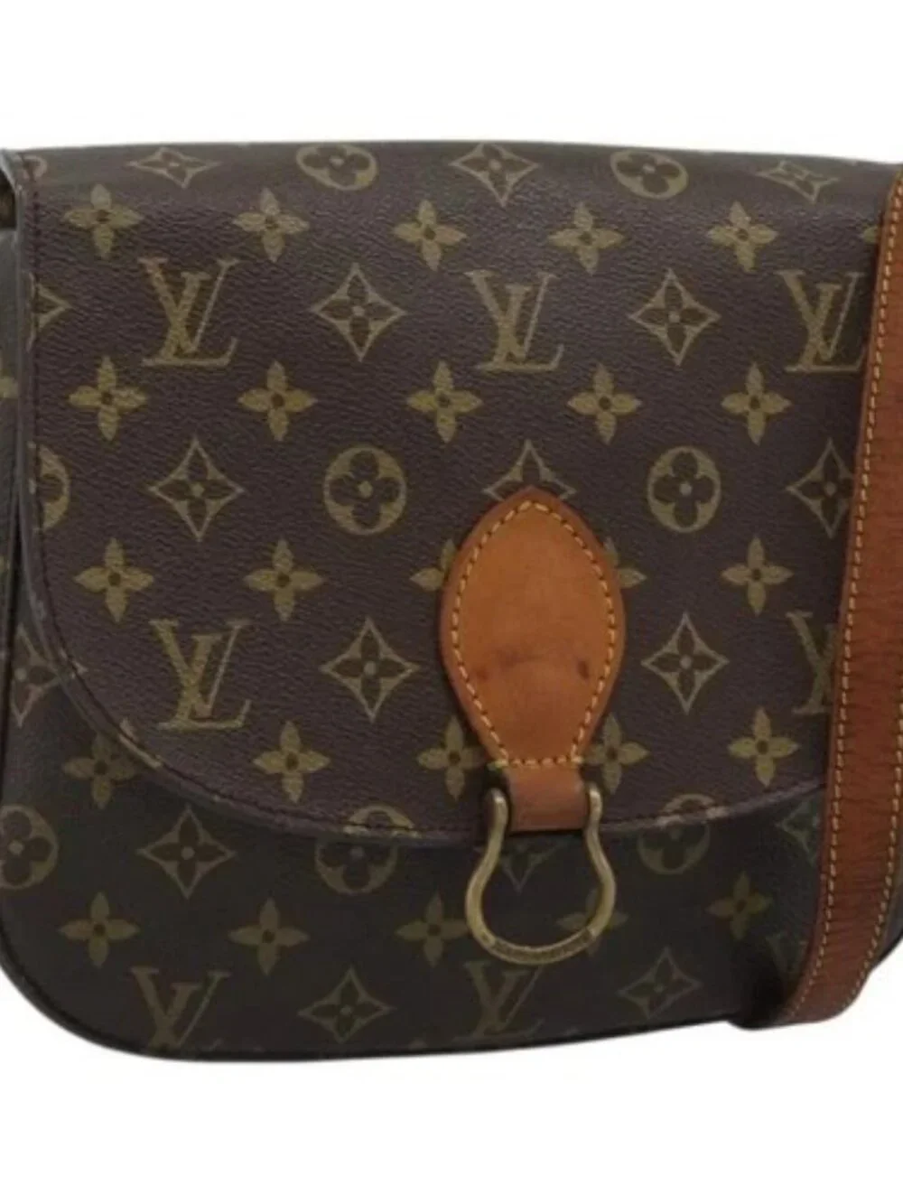LOUIS VUITTON Monogram Saint Cloud GM Shoulder Bag M51242 LV Auth 165485